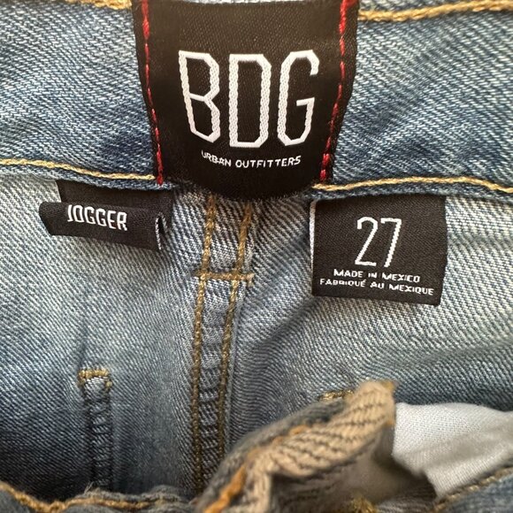 Urban Outfitters BDG Carla Cargo Jogger Jean Light Blue Wash Boho Size 27 - Picture 8 of 11